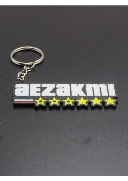 3D Baskılı Aezakmi Anahtarlık - 4 Farklı Renk | Oyun Temalı Aksesuar