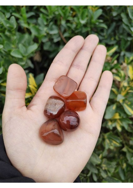 Kırmızı Akik Tamburlanmış Doğal Taş Tımbıl (Nazar Taşı) fiyatları