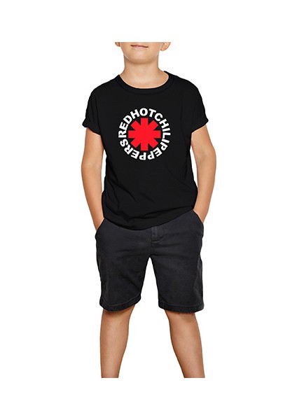 Symbol Red Hot Chili Peppers Siyah Çocuk Tişört