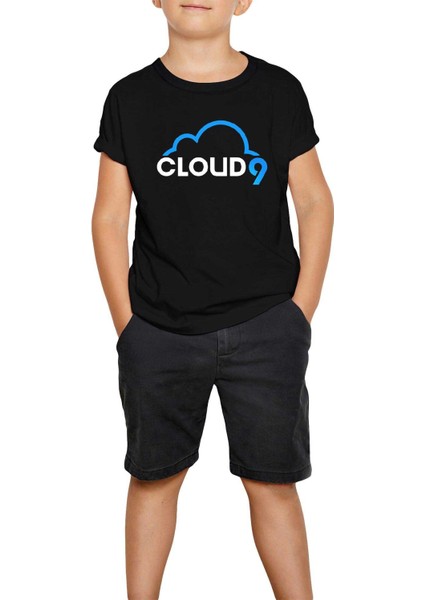 Cloud9 Cloud Siyah Çocuk Tişört