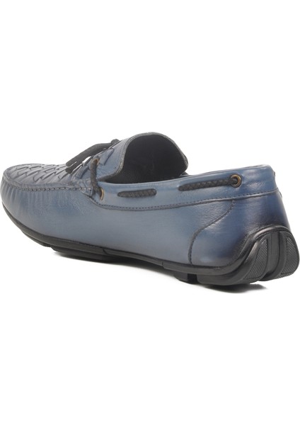 Mavi Deri Erkek Casual Ayakkabı 2y0173-163 M
