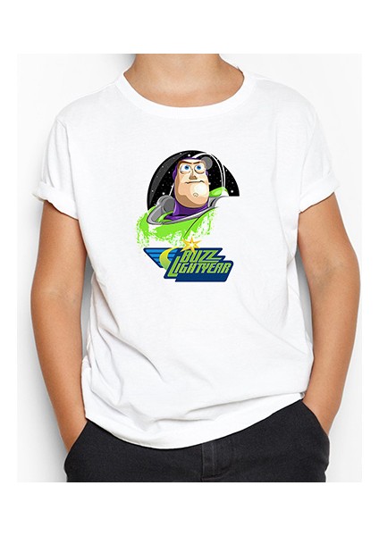 Buzz Lightyear Beyaz Çocuk Tişört