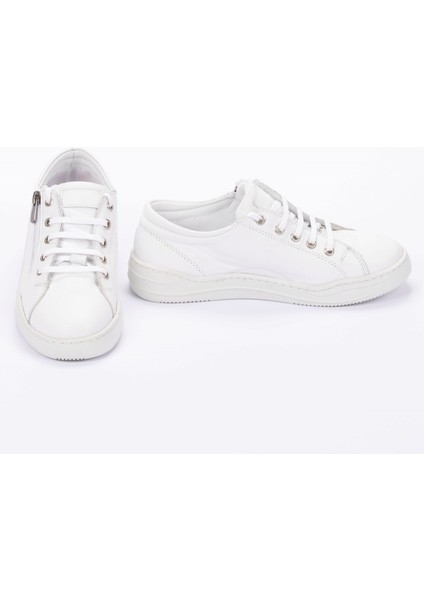 Kadın Deri Geniş Kalıp Günlük Ayakkabı Sneakers
