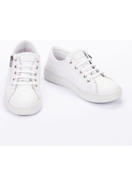 Kadın Deri Geniş Kalıp Günlük Ayakkabı Sneakers