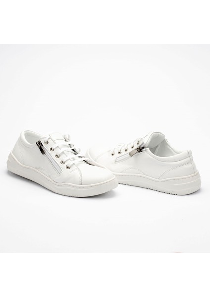 Kadın Deri Geniş Kalıp Günlük Ayakkabı Sneakers