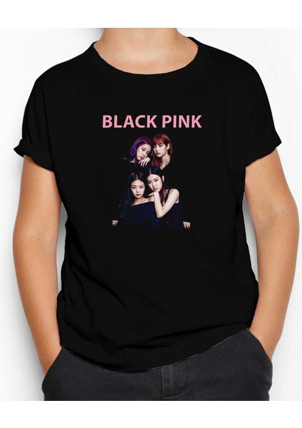 Blackpink Siluet Siyah Çocuk Tişört