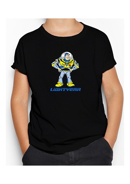 Buzz Lightyear Siyah Çocuk Tişört