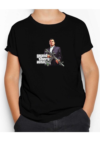 Gta Five Rifleman Siyah Çocuk Tişört