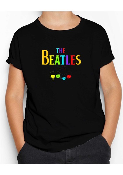 The Beatles Rainbow Siyah Çocuk Tişört