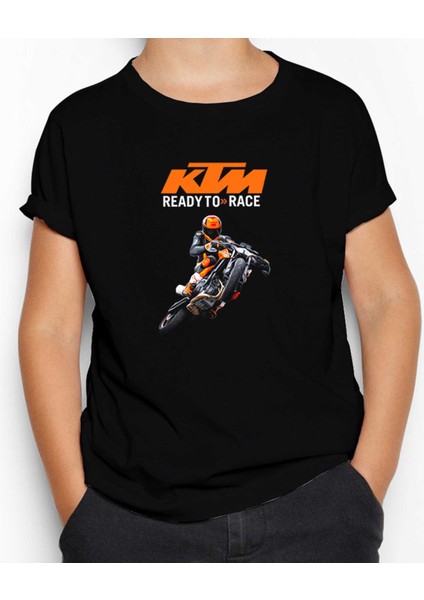 Ktm Ready To Race Moto Siyah Çocuk Tişört