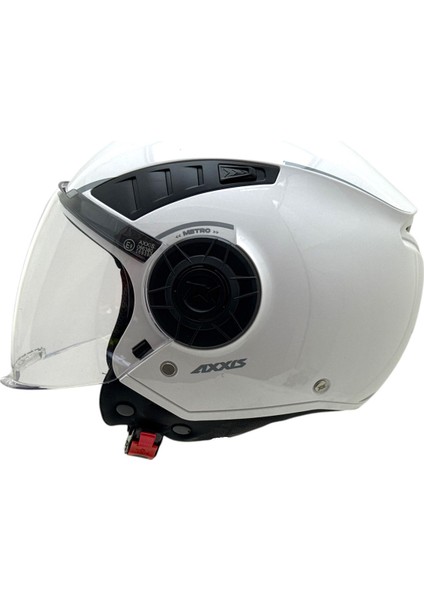 Metro S Solid Pearl White Kask