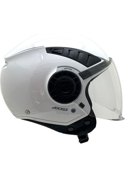 Metro S Solid Pearl White Kask