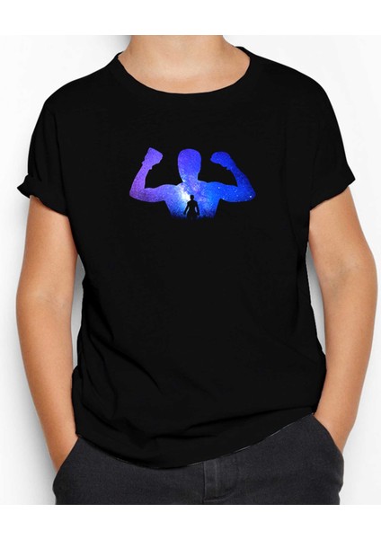 Muhammed Ali Galaksi Siyah Çocuk Tişört