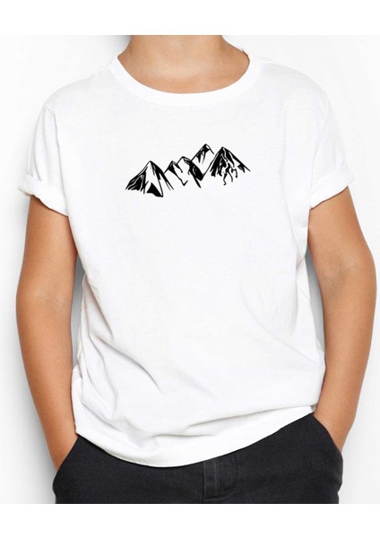 Black Mountains Beyaz Çocuk Tişört