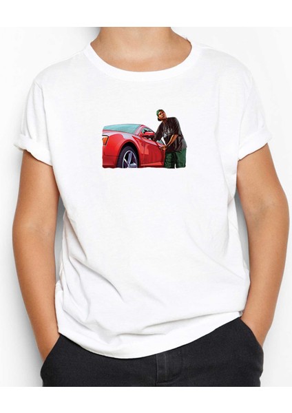 Gta Car Thief Man Beyaz Çocuk Tişört
