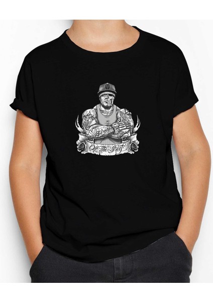 Gta All The Street Tattooed Man Siyah Çocuk Tişört