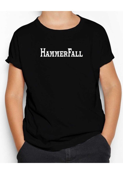 Hammerfall Logo Siyah Çocuk Tişört