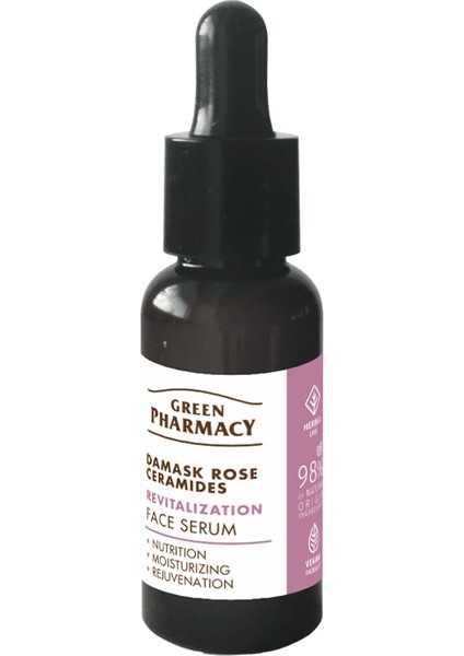 Canlandırıcı Yüz Serumu Damask Gülü & Seramidler 30 ml