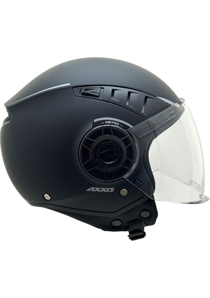 Metro S Solid Matt Black Kask
