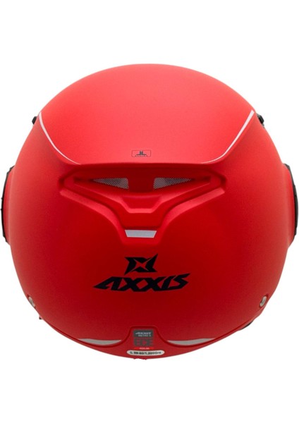 Metro S Solid A5 Mat Red Kask