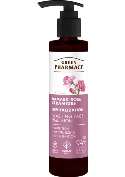 Canlandırıcı Yüz Yıkama Jeli Şam Gülü Seramidler 150 Ml.