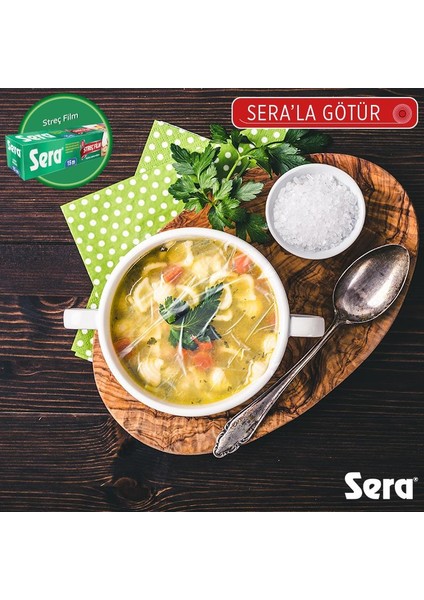 Streç Film 30 cm x 99 mt 8 Micron x 4 Paket