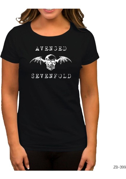 Avenged Sevenfold Skull Siyah Kadın Tişört