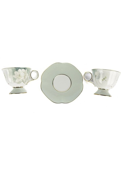 Lotus 2'li Kahve Fincan Set 90cc Butik Porselen Mutfak Sofra fiyatları