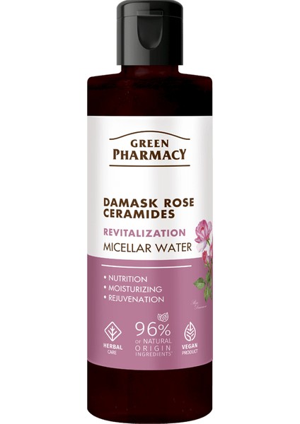 Canlandırıcı Yüz Temizleme Misellar Suyu Şam Gülü Seramidler 200 Ml.