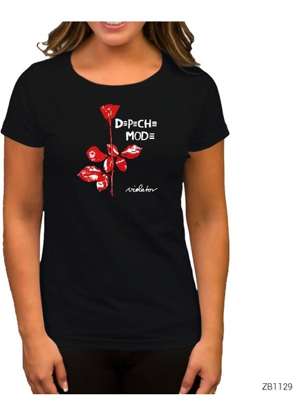 Depeche Mode Siyah Kadın Tişört