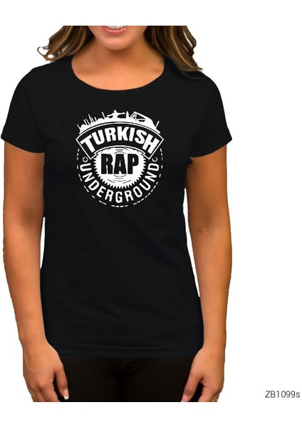 Türkçe Rap Siyah Kadın Tişört