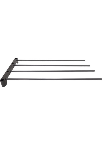 4 Katlı Metal Raf, Organizer ve Kitaplık, Çok Amaçlı, Gri Renk