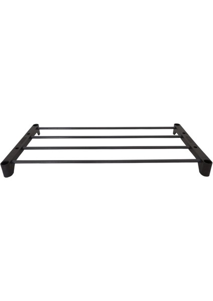4 Katlı Metal Raf, Organizer ve Kitaplık, Çok Amaçlı, Gri Renk