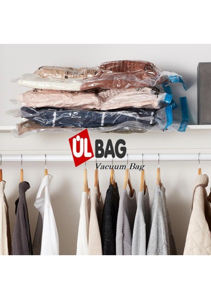 (3 Adet)(En Büyük Boy) 100 cm x 130 cm (Yorgan ve Döşek) Vakumlu Poşet- Vakumlu Hurç - Vakumlu Torb