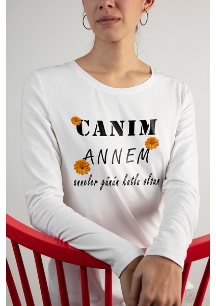 Anneler günü hedıyesi kız çocuk kadın tişört baskılı sweatshirt özel günler