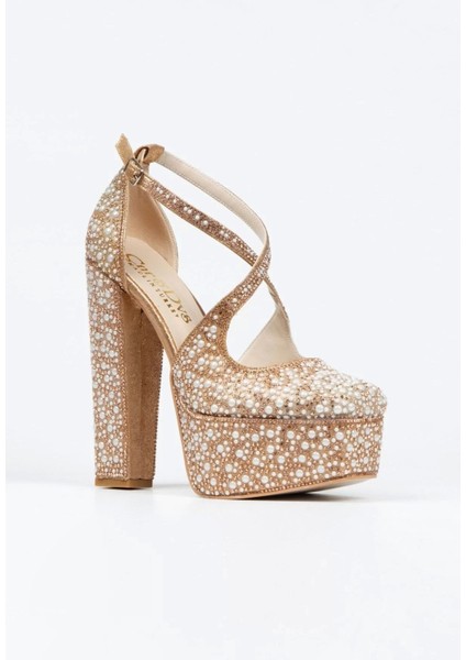 Kadın Moda Gümüş Ayna Full Inci Taşlı Klasik Köşe Kalıplı Kalın Düğün Nişan Gece Abiye Ayakkabı fiyatları