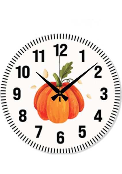 Çiçek Desenli Dekoratif Türkçe Rakamlı Uv Baskılı Duvar Saati (Sessiz) Akar Mekanizma Metal Akrep modelleri