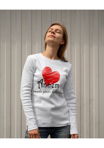 Anneler günü hedıyesi kız çocuk kadın tişört baskılı sweatshirt özel günler