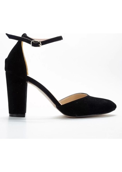 Kadın Moda Şık Sedef Cilt Topuklu Bilek Bağlamalı Klasik Ayakkabı Düğün Nişan Gece Abiye Ayakkabı