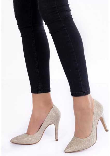 Kadın Moda Şık Mercan Aynalı Stiletto Topuklu Klasik Ayakkabı Düğün Nişan Gece Abiye Ayakkabı
