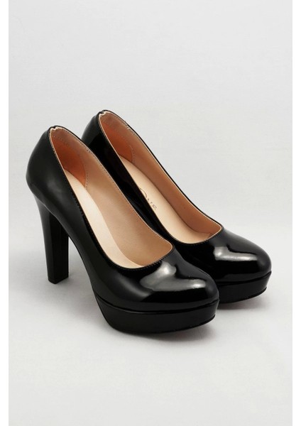 Kadın Moda Şık Siyah Klasik Topuklu Ayakkabı Topuklu Düğün Nişan Gece Abiye Ayakkabı modelleri