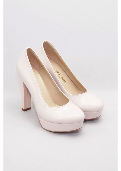 Kadın Moda Şık Pudra Klasik Topuklu Ayakkabı Topuklu Düğün Nişan Gece Abiye Ayakkabı modelleri