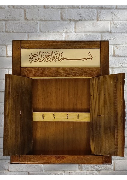 Osmanlı Kapısı Anahtarlık , Ahşap Anahtarlık , Duvara Monte , Kolay Kullanım , Kapı ve Duvar Dekoru , Anahtarlık