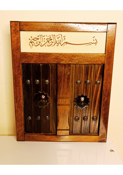Osmanlı Kapısı Anahtarlık , Ahşap Anahtarlık , Duvara Monte , Kolay Kullanım , Kapı ve Duvar Dekoru , Anahtarlık