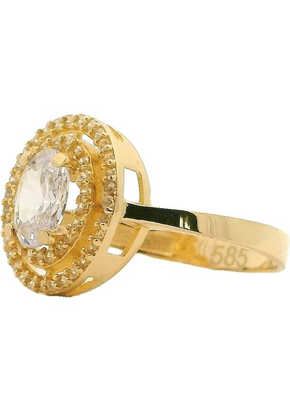 Tektaş Yüzük 14 Ayar Altın 2.07 gr OA-C11501029212