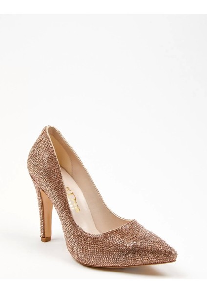 Kadın Moda Şık Gold Full Taş Aynalı Klasik Düğün Nişan Gece Abiye Ayakkabı fiyatları