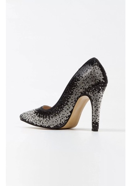 Kadın Moda Şık Gold Sultan Çift Renktaşlı Klasik Sivri Ince Düğün Nişan Gece Abiye Ayakkabı fırsatları