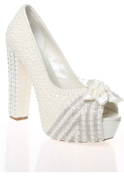 Kadın Moda Şık Sedef Inci Taş Işlemeli Ayakkabı Topuklu Düğün Nişan Gece Abiye Ayakkabı fiyatları