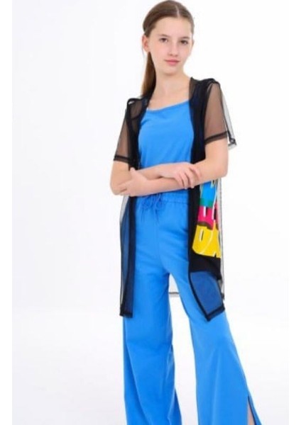 Kız Çocuk Içi Askılı Üstü Uzun Tül Hırka fiyatları