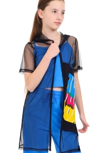 Kız Çocuk Içi Askılı Üstü Uzun Tül Hırka modelleri